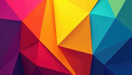 Abstract geometric shapes, vibrant color blocking , lines, trendy, angles