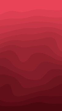 Elegant red wave background animation video in portrait format featuring smooth flowing motion and modern abstract design