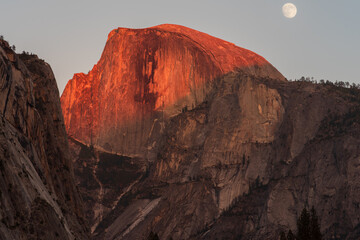 Half Dome moonrise, Yosemite National Park, California, November 2, 2025.