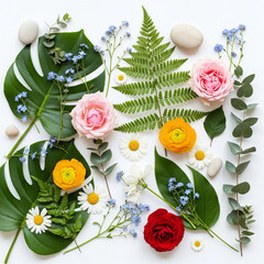 floral background with flowers