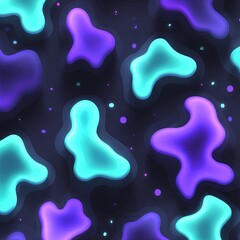 Abstract Geometric Neon Pattern