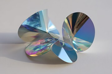 Abstract Geometric Reflective Shapes