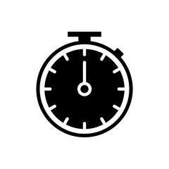 Stopwatch flat icon timer chronometer running race
