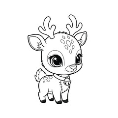 Kawaii Christmas Animal with Bell