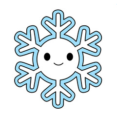 Funny snow cartoon 