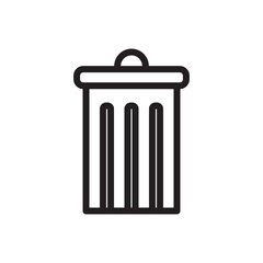 Outline of Trash Can