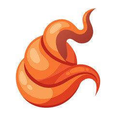 Delicious pastry whirl of orange delight, a tempting treat for bakeries, cafes, or food blogs, with a swirl of sweetness and a touch of warm comfort