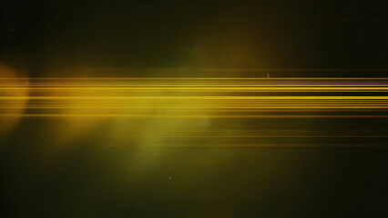 Bright golden horizontal anamorphic lens flare effect overlay on a dark background for cinematic projects