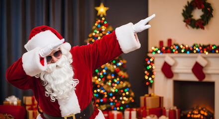 santa claus with christmas presents