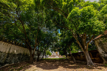 Traditional Thai style Ruins of Narayana Palace in Thailand