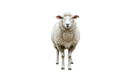 Fototapeta premium sheep isolated on white background