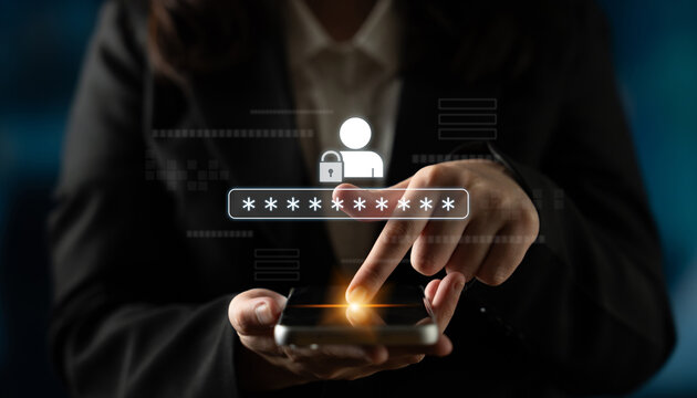 User authentication and password protection concept showing secure login, privacy safeguard, data protection, access control, and digital identity verification Latch