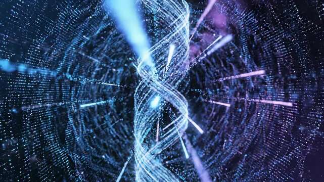 Abstract technological innovation visual spiral background sizzling in a pan concept representing growth evolution forward thinking perfect for technology futuristic ideas innovative.
