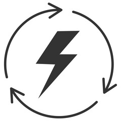 Energy Glyph Icon