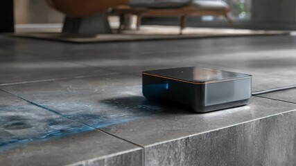 Modern AIpowered sensor scanning a surface in a medium shot showcasing smart stain analysis improving detection precision with innovative algorithmbased techniques. - Powered by Adobe