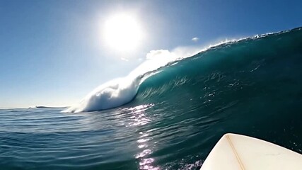 First-Person View of A Man Surfing (1)