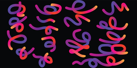 Abstract seamless vector pattern of geometric pink and colorful lines, ideal for wallpaper or fabric design