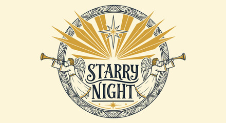 Celestial heralds and guiding star: an emblem of holiday serenity