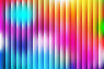 Bright colorful vertical stripes create a vibrant design
