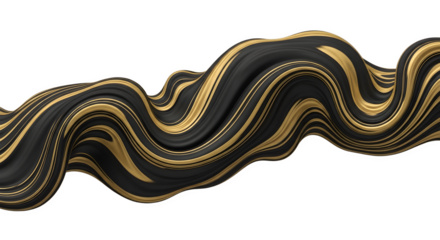 Abstract flowing golden lines on dark background creating elegant design.