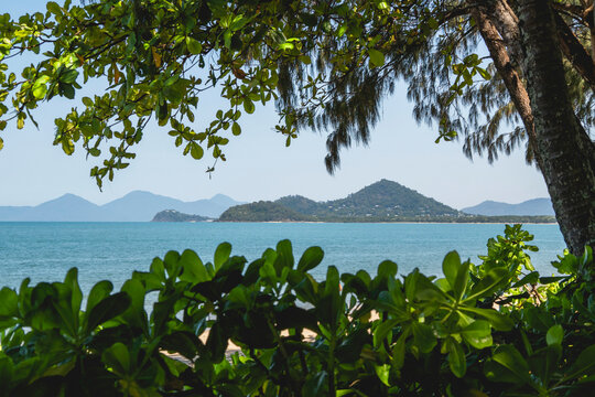 Palm Cove beach, a secluded coastal village north of Cairns in Tropical North Queensland, Australia