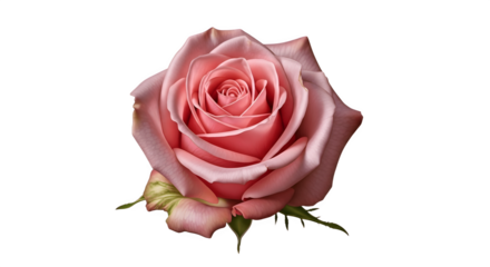 Beautiful pink rose flower in full bloom delicate petals elegant floral display.