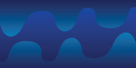 An abstract background featuring smooth, flowing, liquid-like waves in shades of dark and light blue.