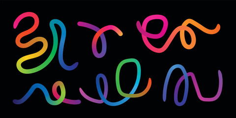 A vibrant neon color illustration of alphabet letters and numbers forms a colorful love symbol design