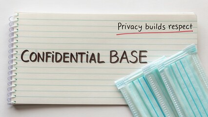 Privacy Awareness and Respect with Masks on Notepad for Health and Safety in Confidential Communications
