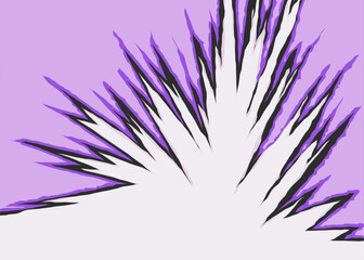 Abstract background with exploding jagged pattern and with some copy space area