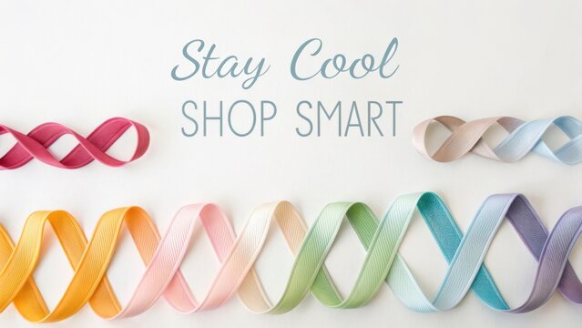 Ribbons and Text - Powered by Adobe