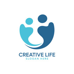 Abstract People Community Logo Collection Vector