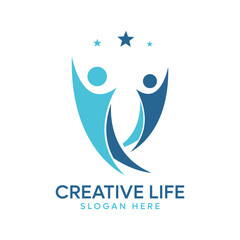 Abstract People Community Logo Collection Vector