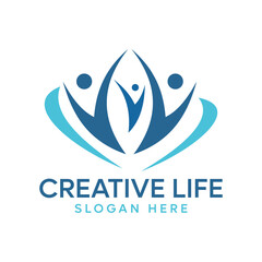 Abstract People Community Logo Collection Vector