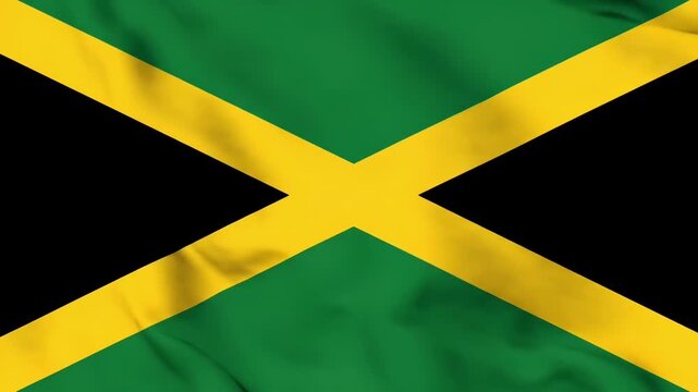 waving flag of jamaica