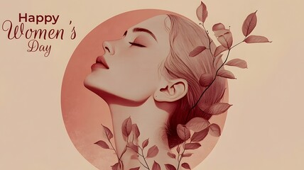 abstract floral background with flowers