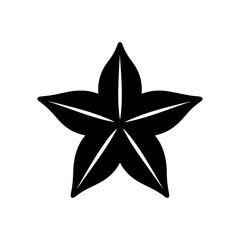 Starfish, a simple sea star icon illustration