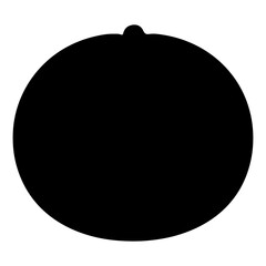 Simple circle icon, geometric shape concept