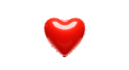 Red heart love romance valentine's day passion romantic heart shape symbol heart health cardiology care on transparent background