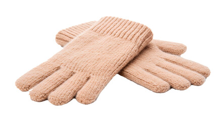 Beige gloves winter gloves knitted gloves warm gloves fashion gloves hand wear winter accessories apparel on transparent background
