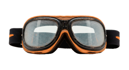 Vintage goggles motorcycle goggles aviator goggles steampunk goggles retro goggles pilot goggles eyewear on transparent background