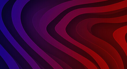 Dynamic 3D curves with gradient transitions in modern red and blue, perfect for stylish backgrounds and digital designs that demand attention