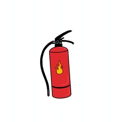 Obraz premium fire extinguisher vector illustration