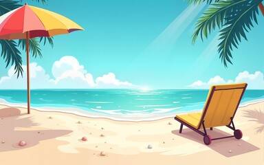 Tour and travel sale promotion social media post template. Summer beach holiday, tourism and traveling business online marketing flyer. Travel web banner or poster with abstract paint brushstroke.
