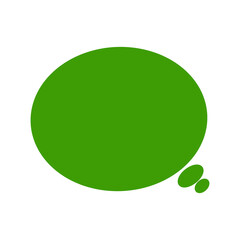 Thinking Bubble Icon Illustration / 黒い思考吹き出しアイコンイラスト	
