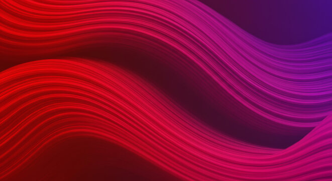 Vibrant flowing ribbons of red and purple light create a dynamic, abstract background perfect for modern designs and energetic themes.