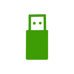 USB Connector Icon / USBコネクタを示すアイコンイラスト	
