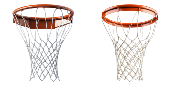 Two basketball hoops, representing the essence of the game - Powered by Adobe