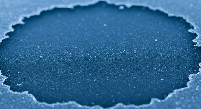 Exquisite close up of delicate frost crystals forming intricate patterns on a cold surface, capturing winter's beauty