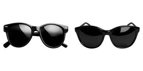 Stylish black sunglasses, perfect for any occasion. These sunglasses are a classic accessory that never goes out of style. The frame and lenses create a sleek and modern aesthetic.